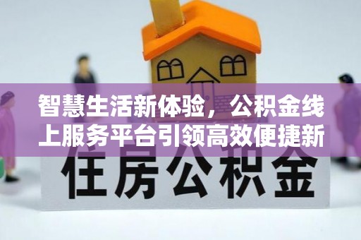 简阳智慧生活新体验，公积金线上服务平台引领高效便捷新潮流